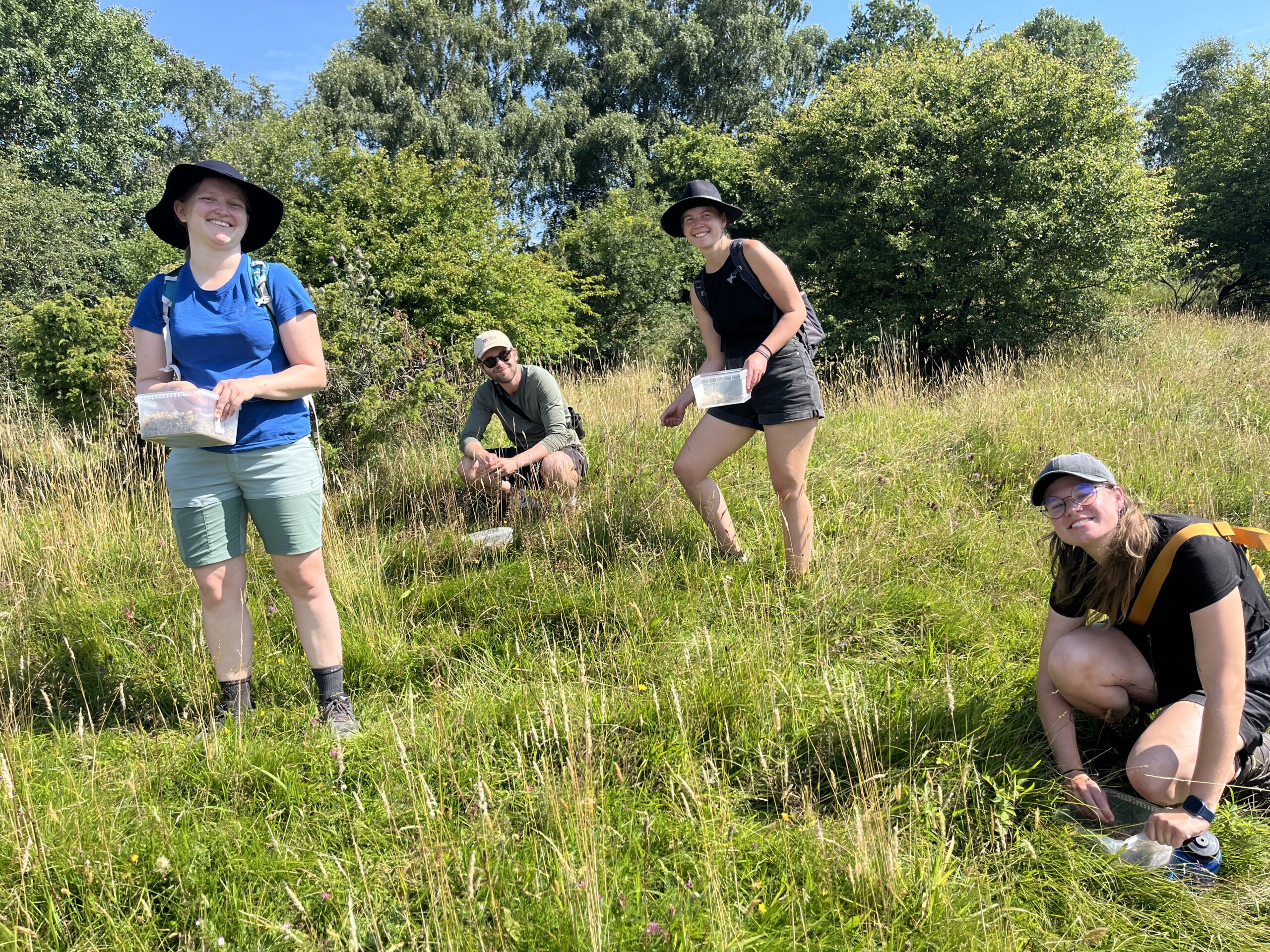 Unge spreder frø i Læsten Bakker